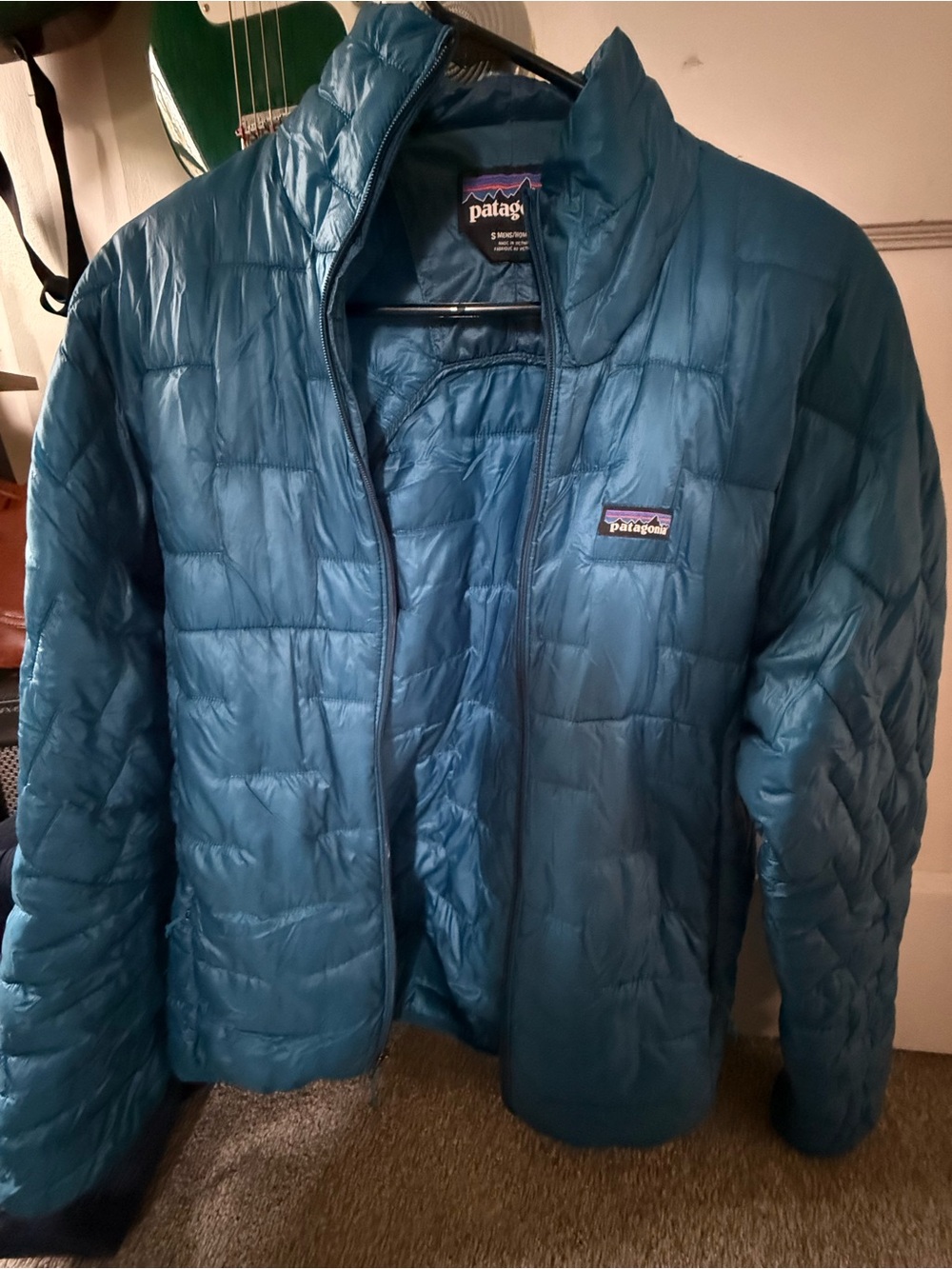 Patagonia Blue Quilted Insulated Jacket